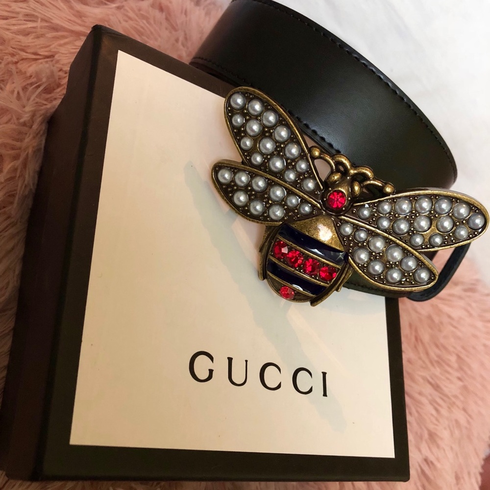 Gucci Queen Margaret Leather Belt